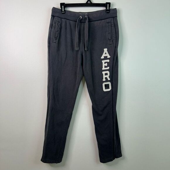 Vintage Y2K Aeropostale Blue Workout Lounge Pants Women's Small Distressed - Picture 1 of 11